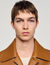 Buttoned lambskin jacket