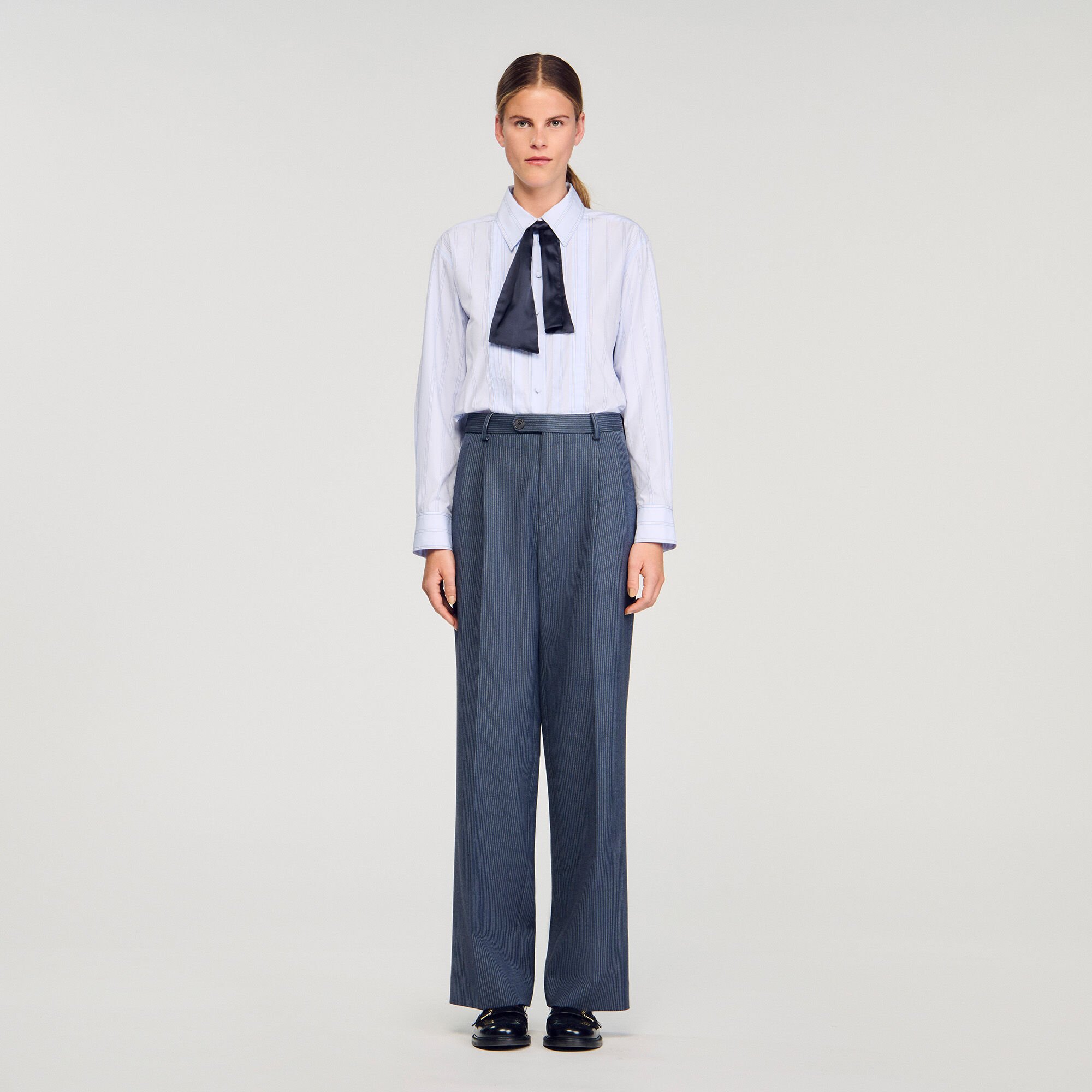 Striped trousers