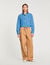 Denim cropped shirt