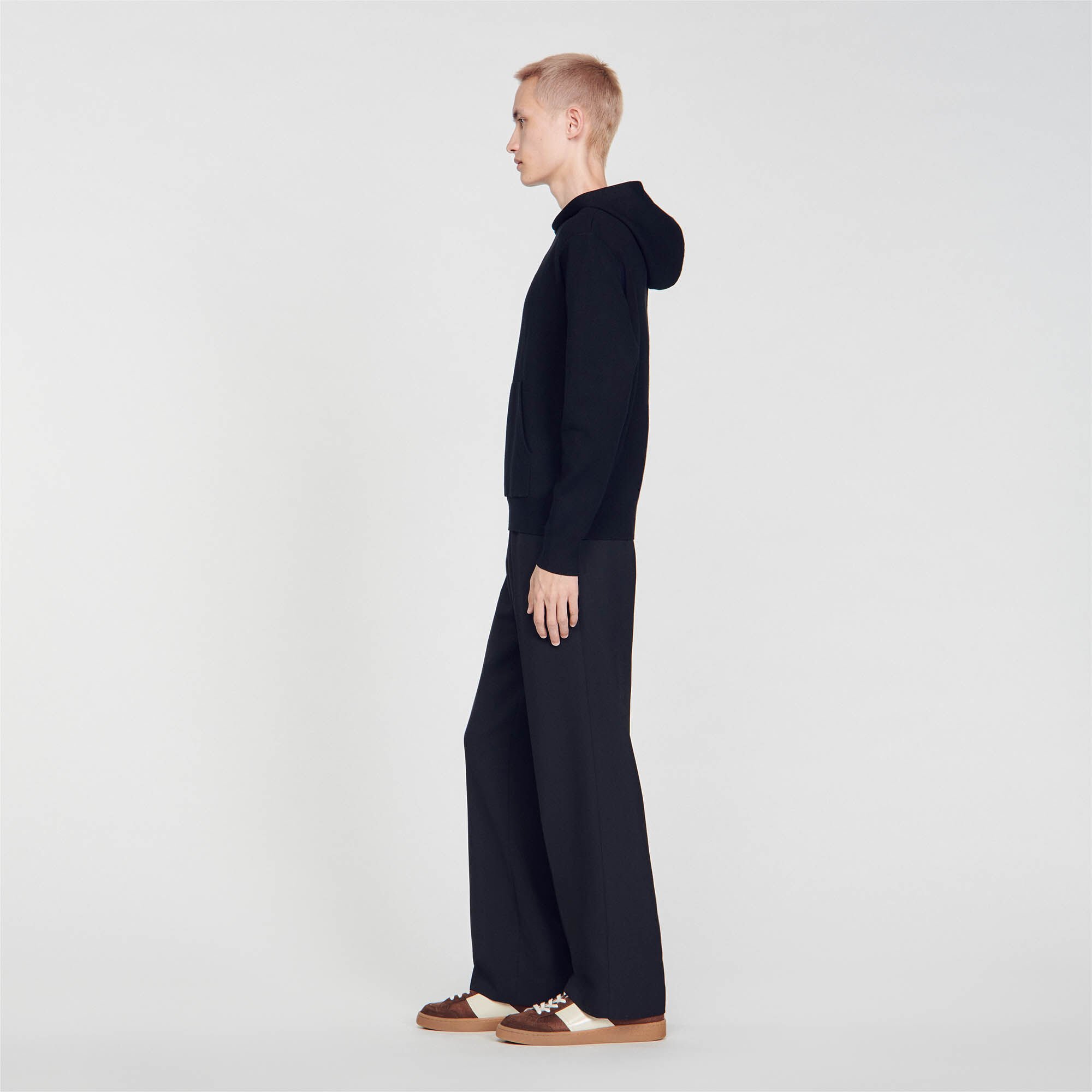Knit hoodie