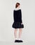 Poplin collar sweater