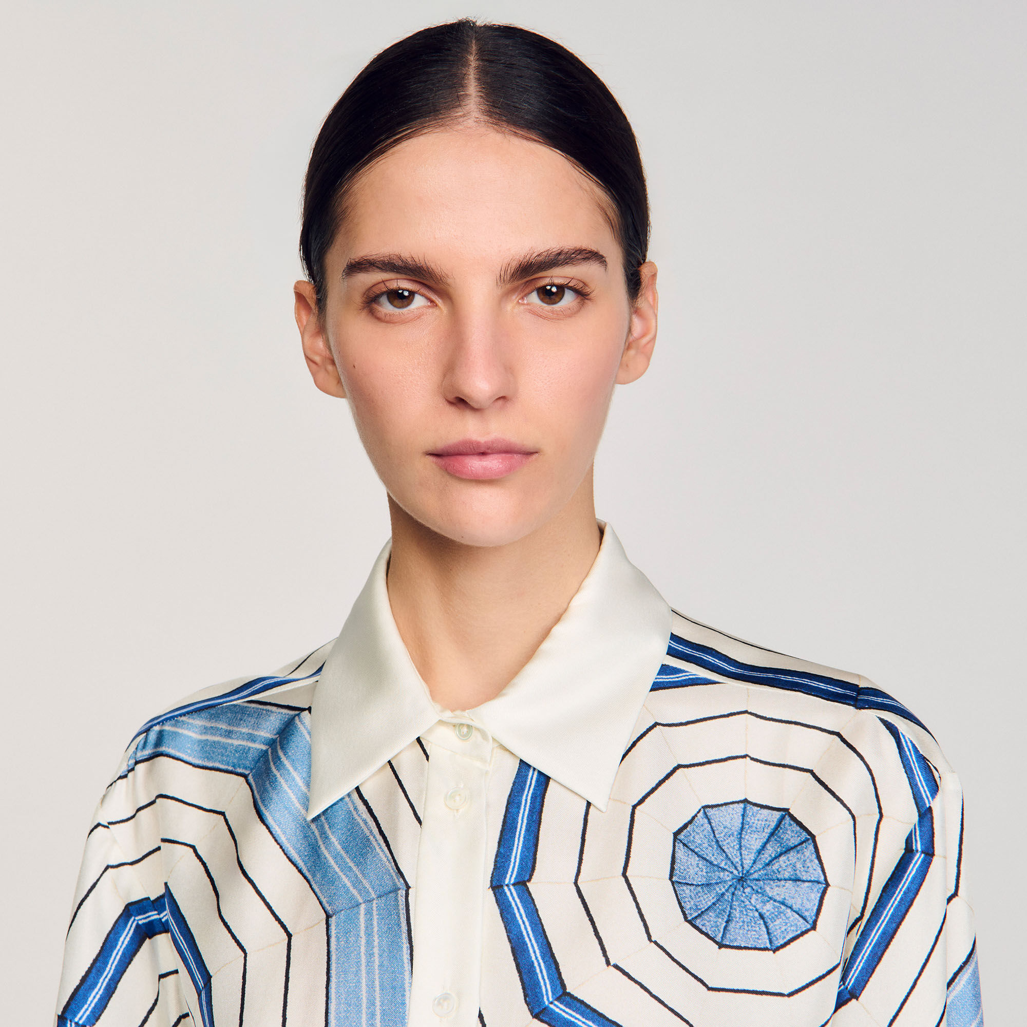 Tシャツ・カットソー SALVATORE SANTORO Women Tunic Tops 46054 DSKY BLUE Women's Santorini Tunic Shirt | Skyride Perfect Peony UPF 50+