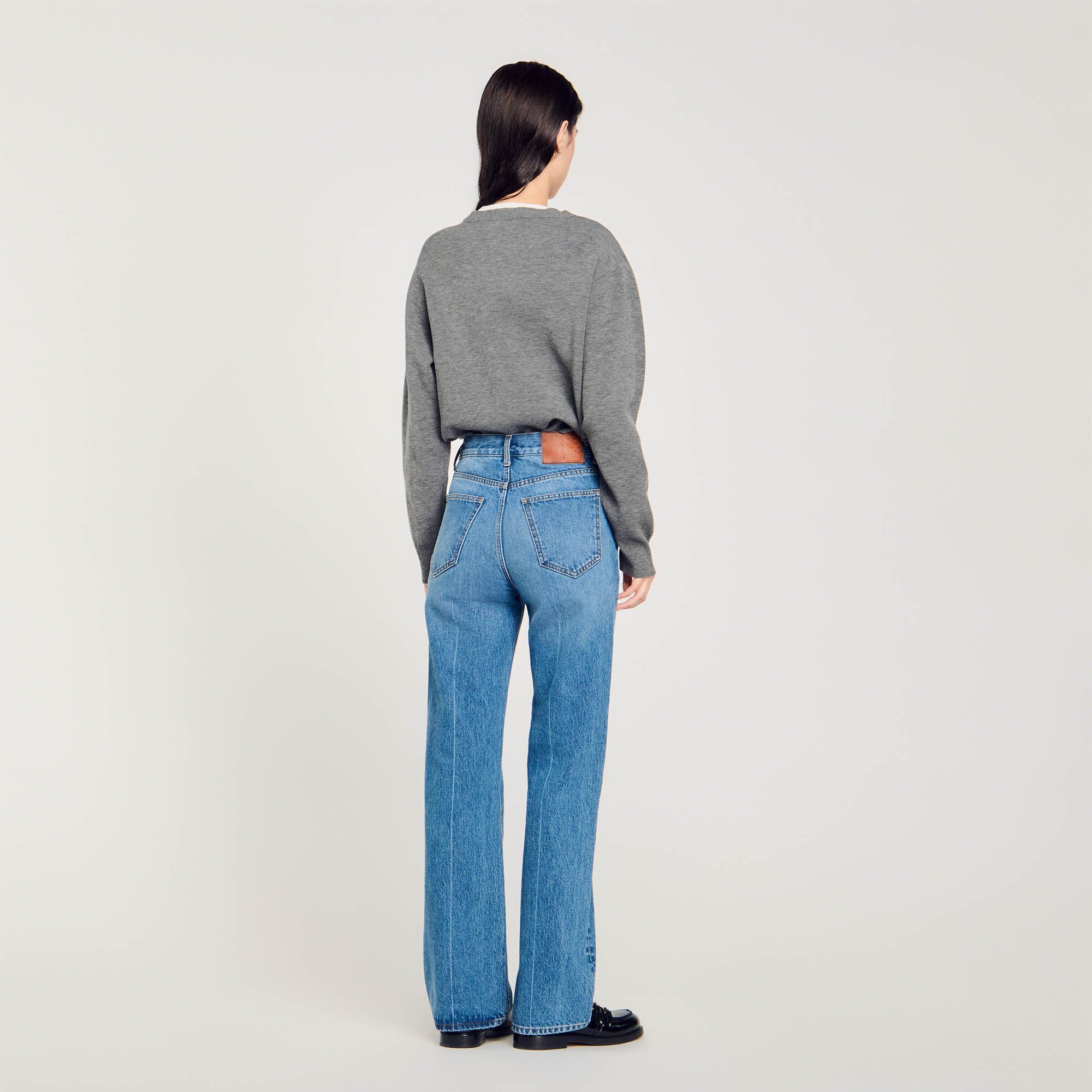 Curb chain jeans