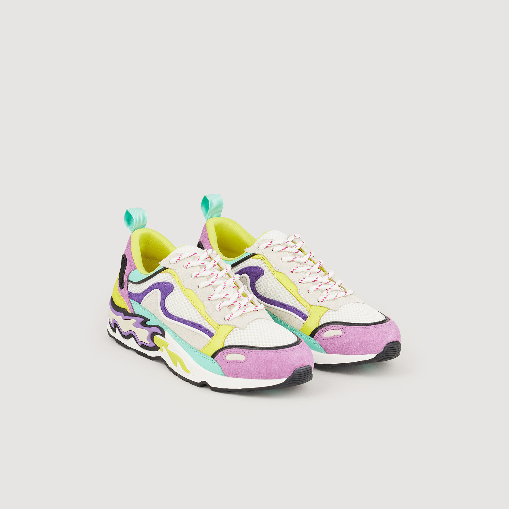 Flame sneakers purple For Women Sandro Paris