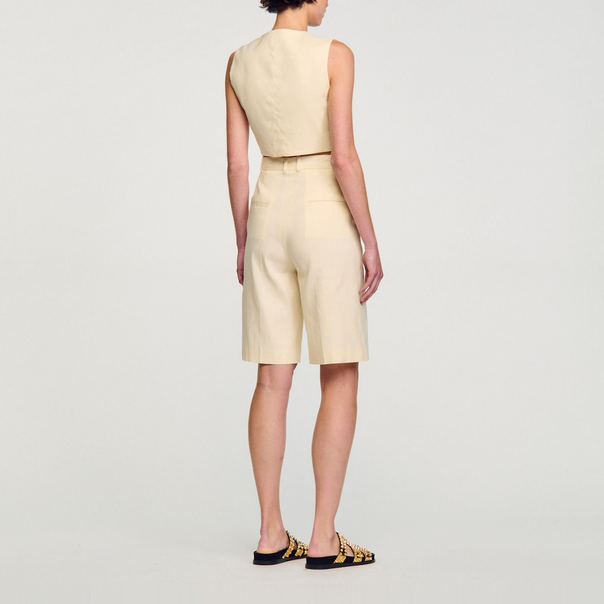 Straight-leg Bermuda shorts