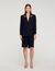 Jacket with rhinestone stripe