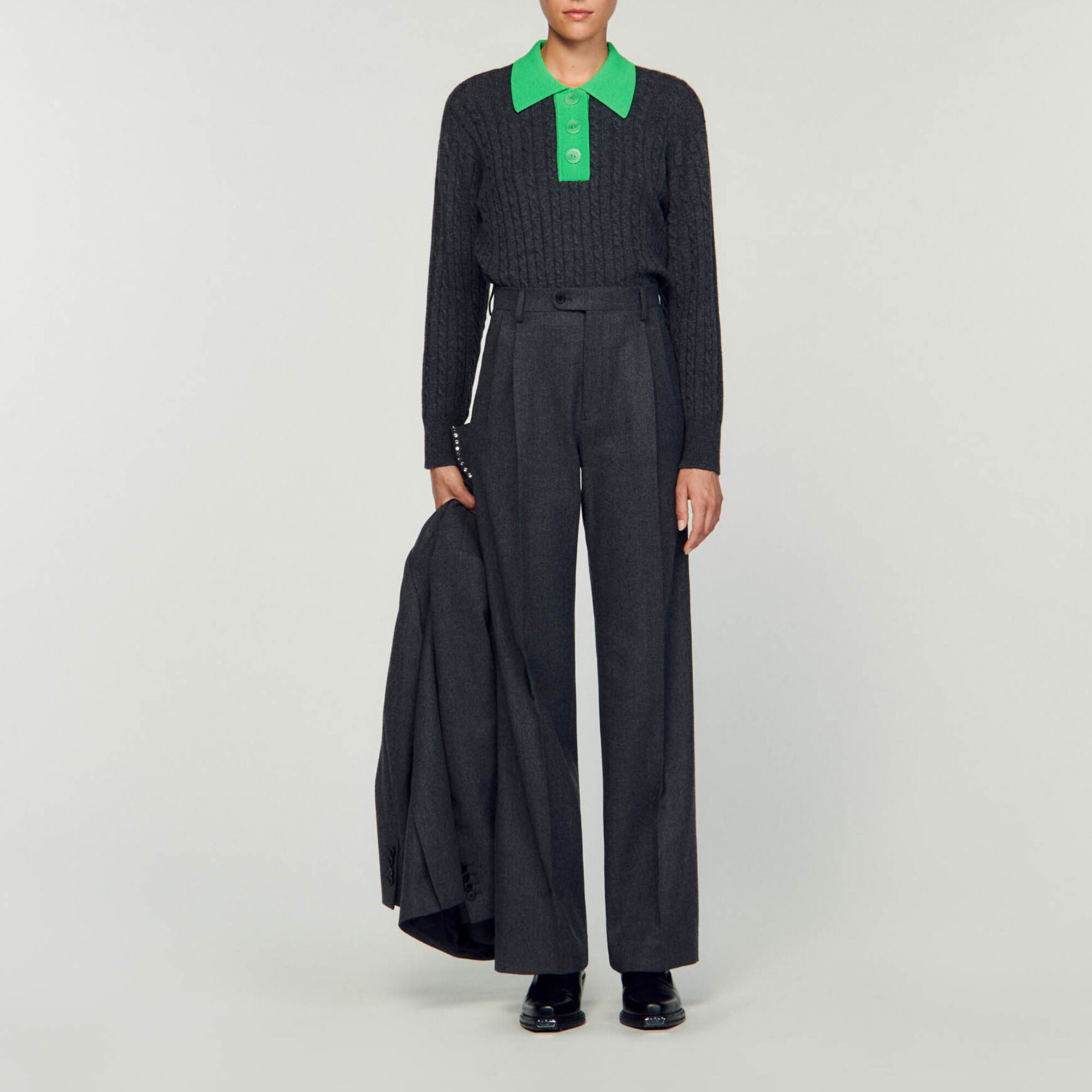 Straight-leg pants