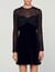 Velvet and rhinestone dress