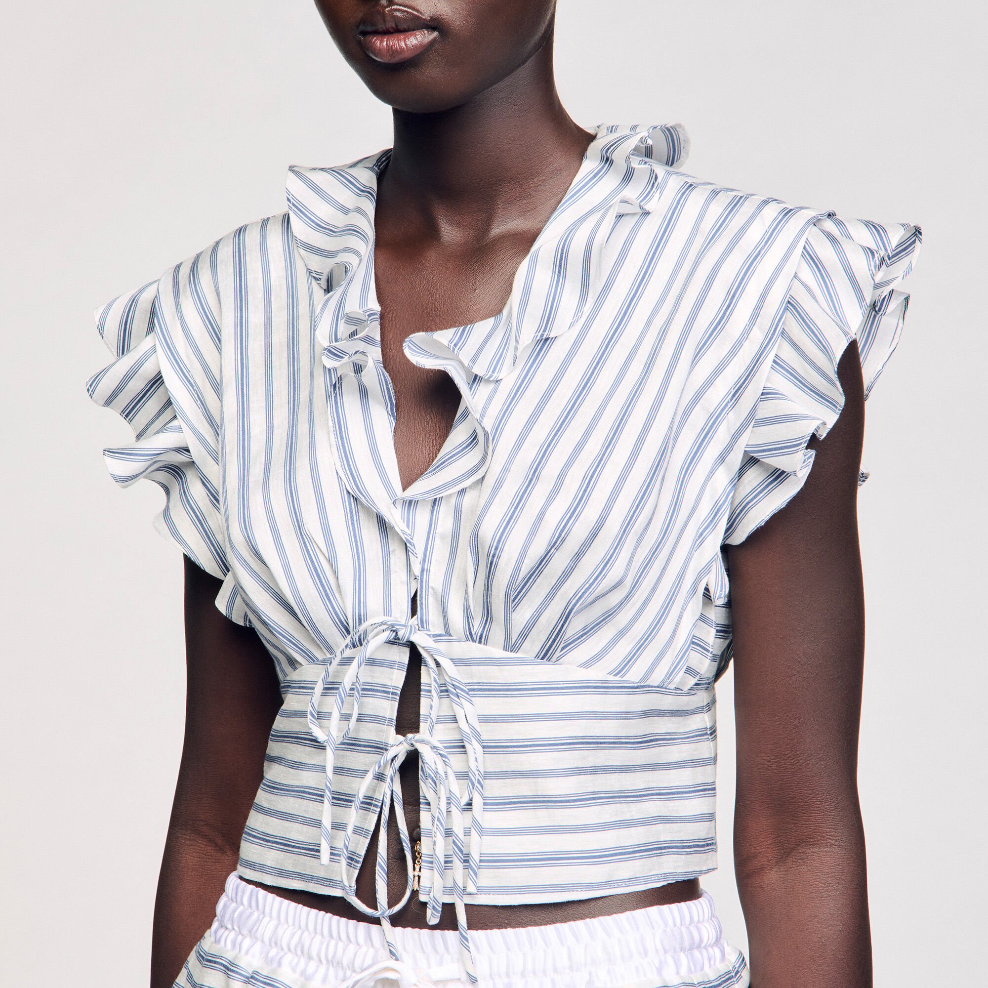 Striped crop top