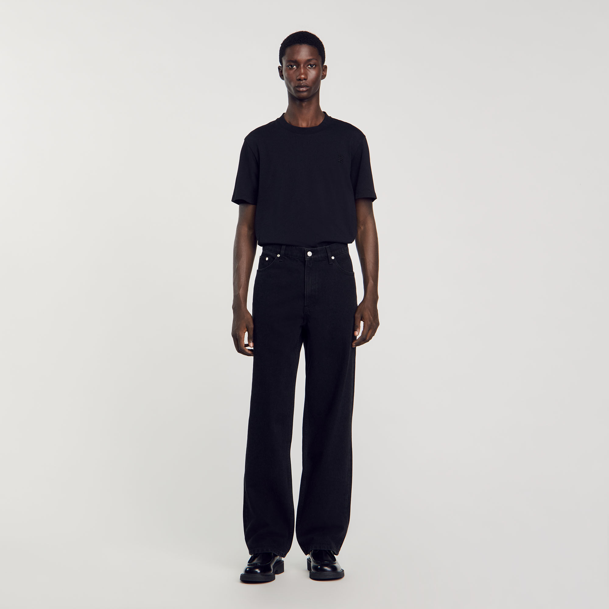 Baggy jeans black / gray for Men | Sandro Paris Baggy jeans black / gray for Men | Sandro Paris