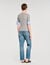 Sweater with contrast short sleeves