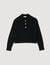 Knit polo neck sweater