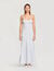 Striped maxi dress with straps