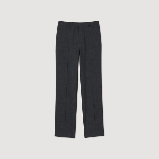 Wool suit trousers