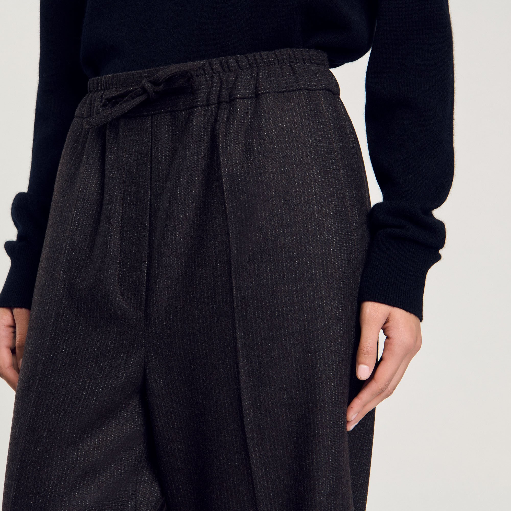 Striped trousers