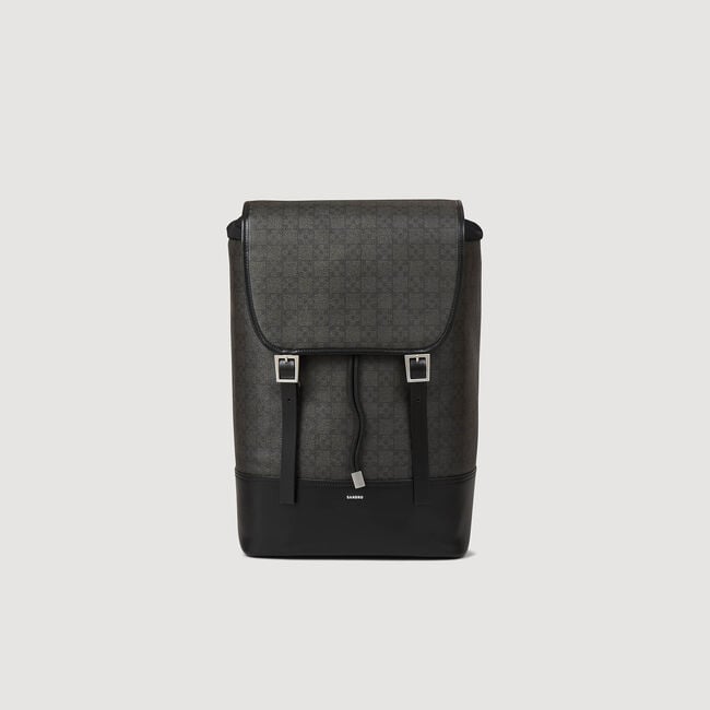 Square Cross Coated Canvas Bag