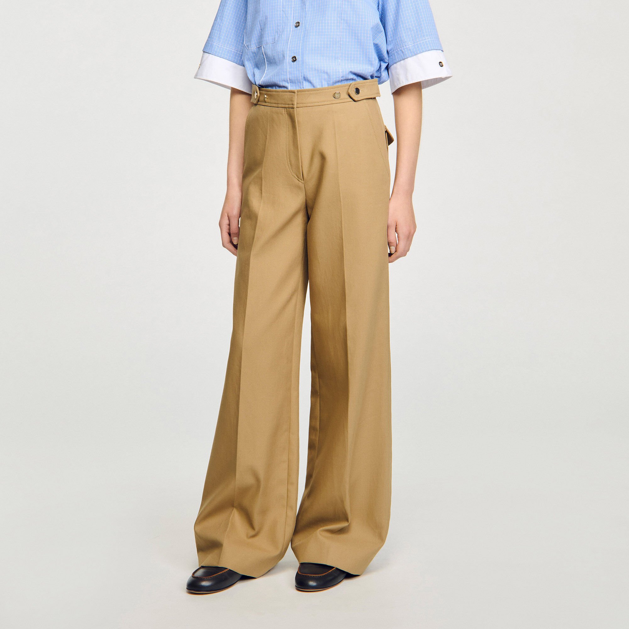Cotton suit trousers
