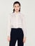 Silk shirt with gathered collar