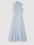 Striped embroidered maxi dress