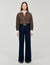 Wide-leg raw jeans