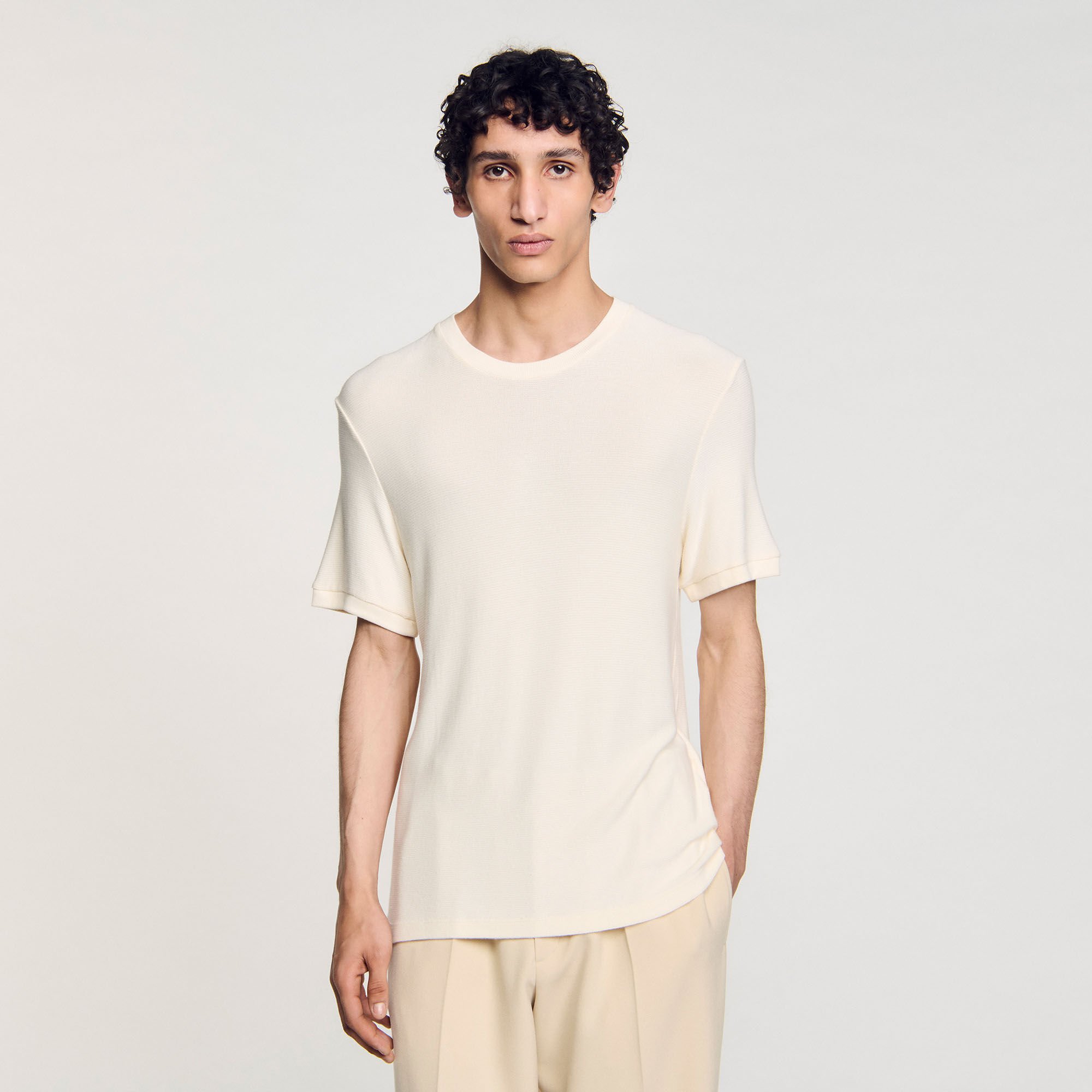 Mock neck T-shirt