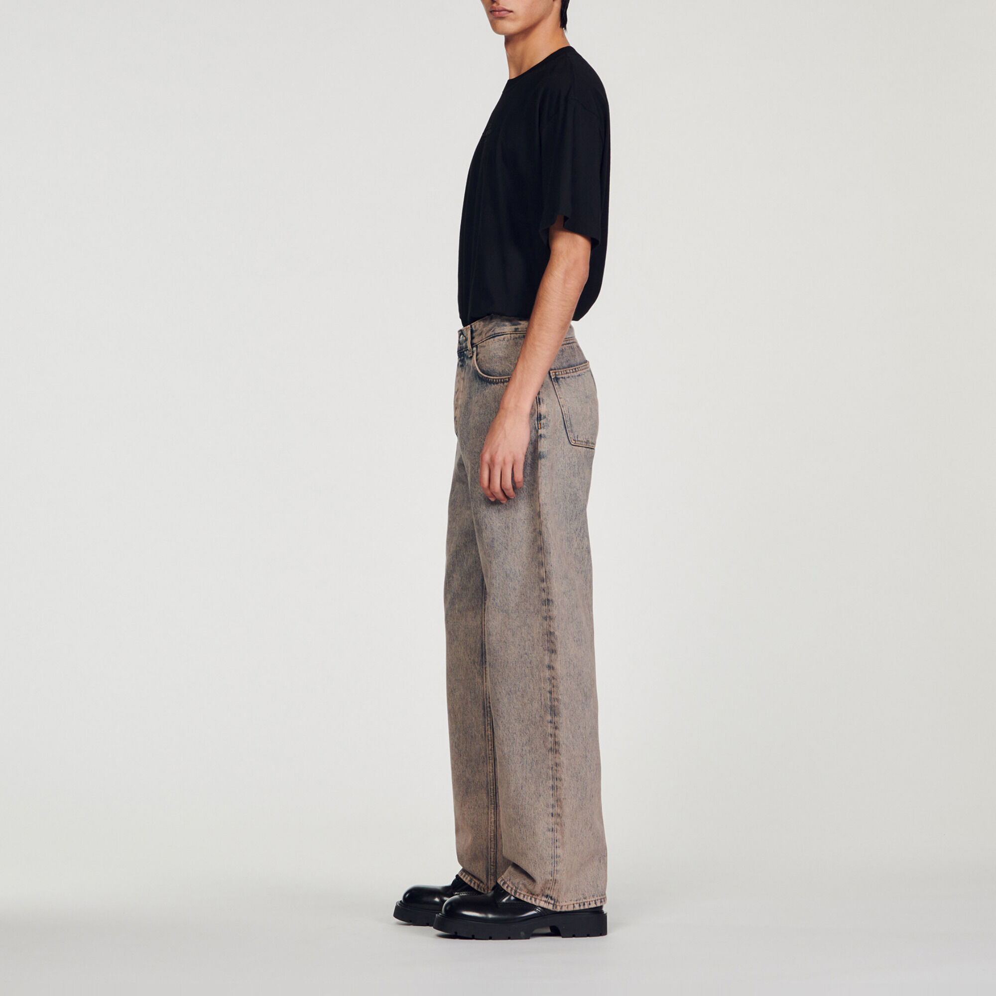 Faded baggy jeans