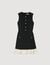 Two-tone tweed mini dress