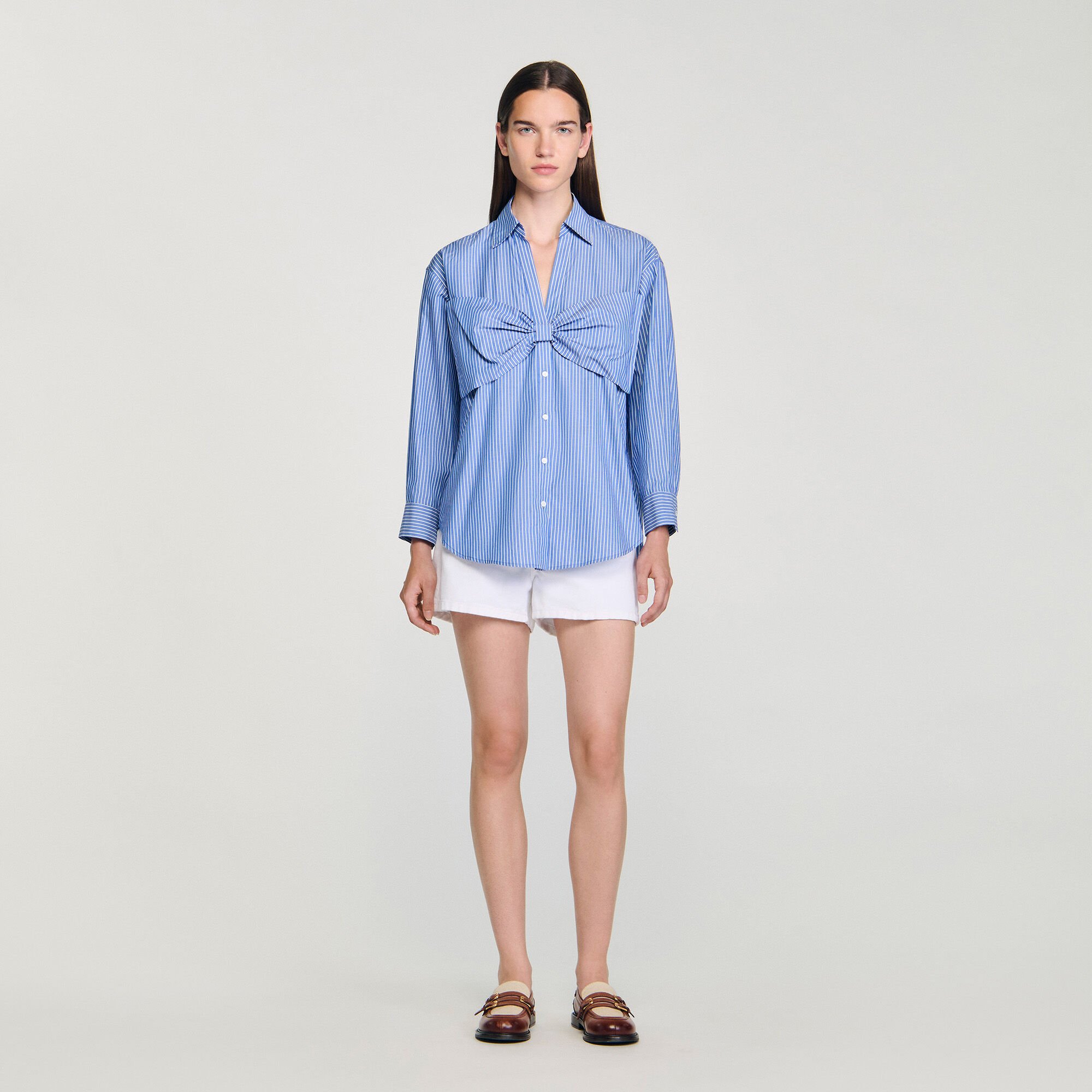 Oversized bow shirt