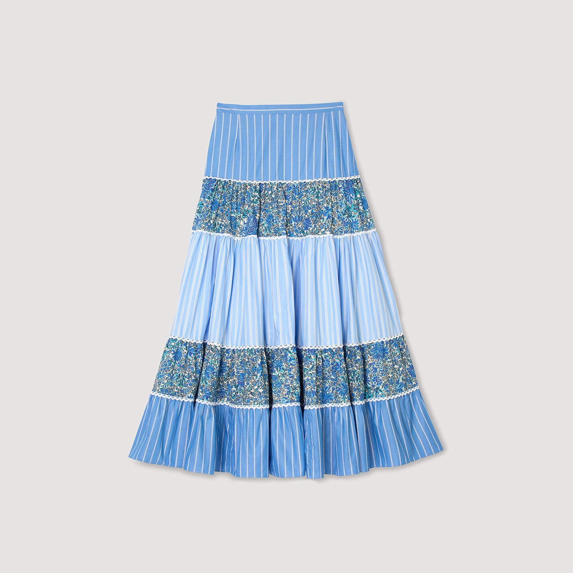 Long patchwork skirt