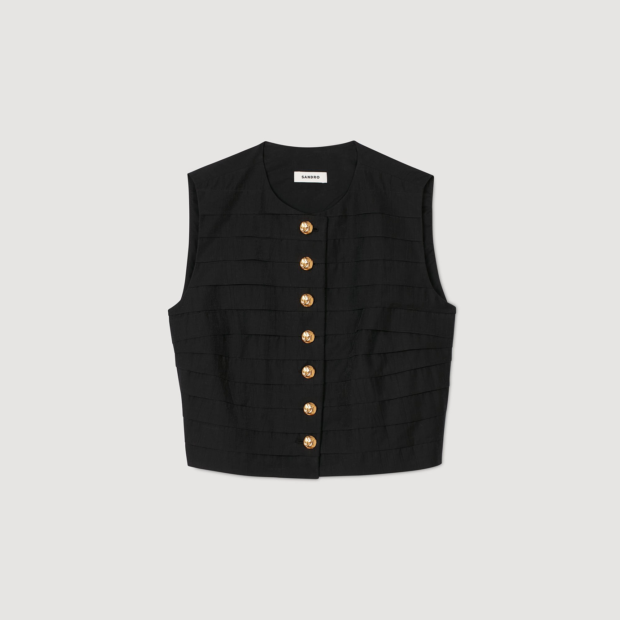 Pleated crop top