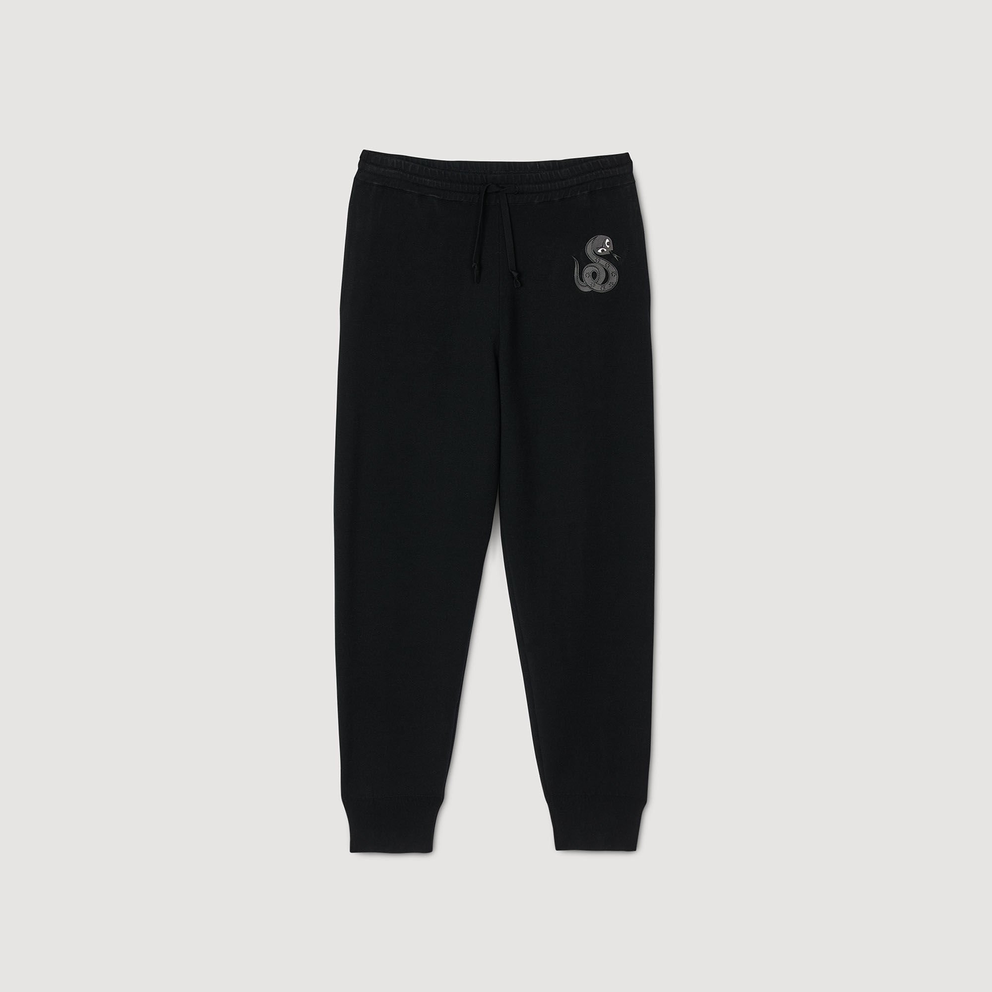 Joggers with snake detail