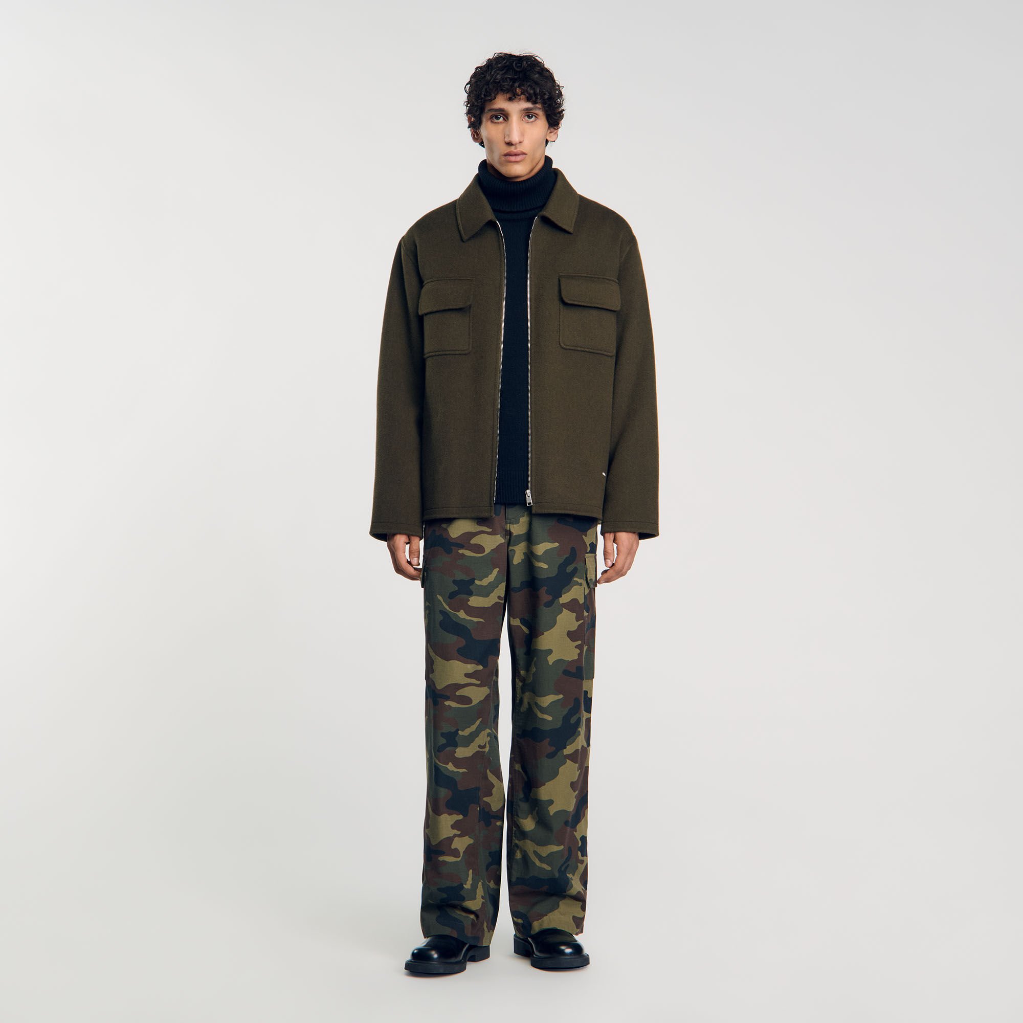 Zipped overshirt