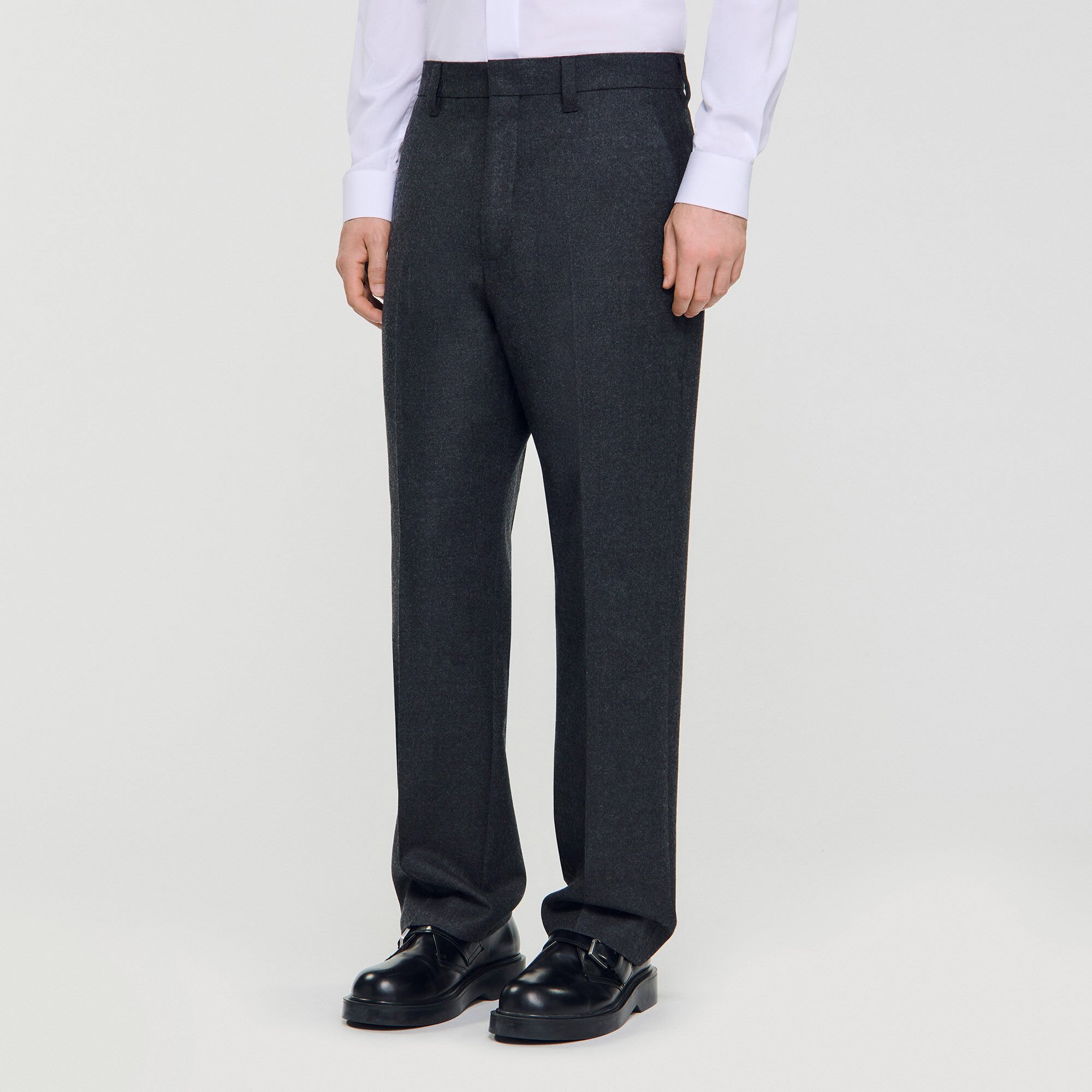 Wool suit trousers