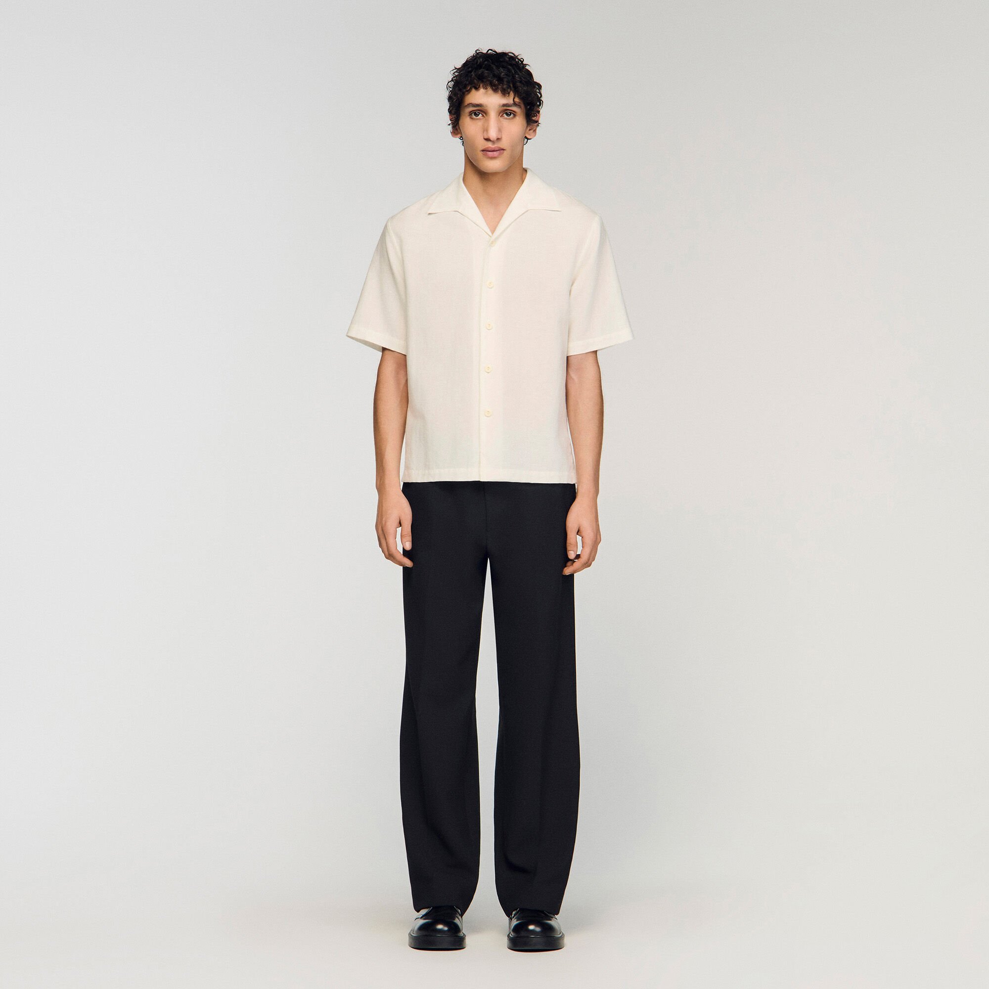 Cotton and linen shirt