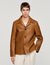 Buttoned lambskin jacket