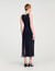 Fringed knit maxi dress