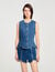 Rhinestone denim top
