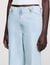 Faded wide-leg jeans
