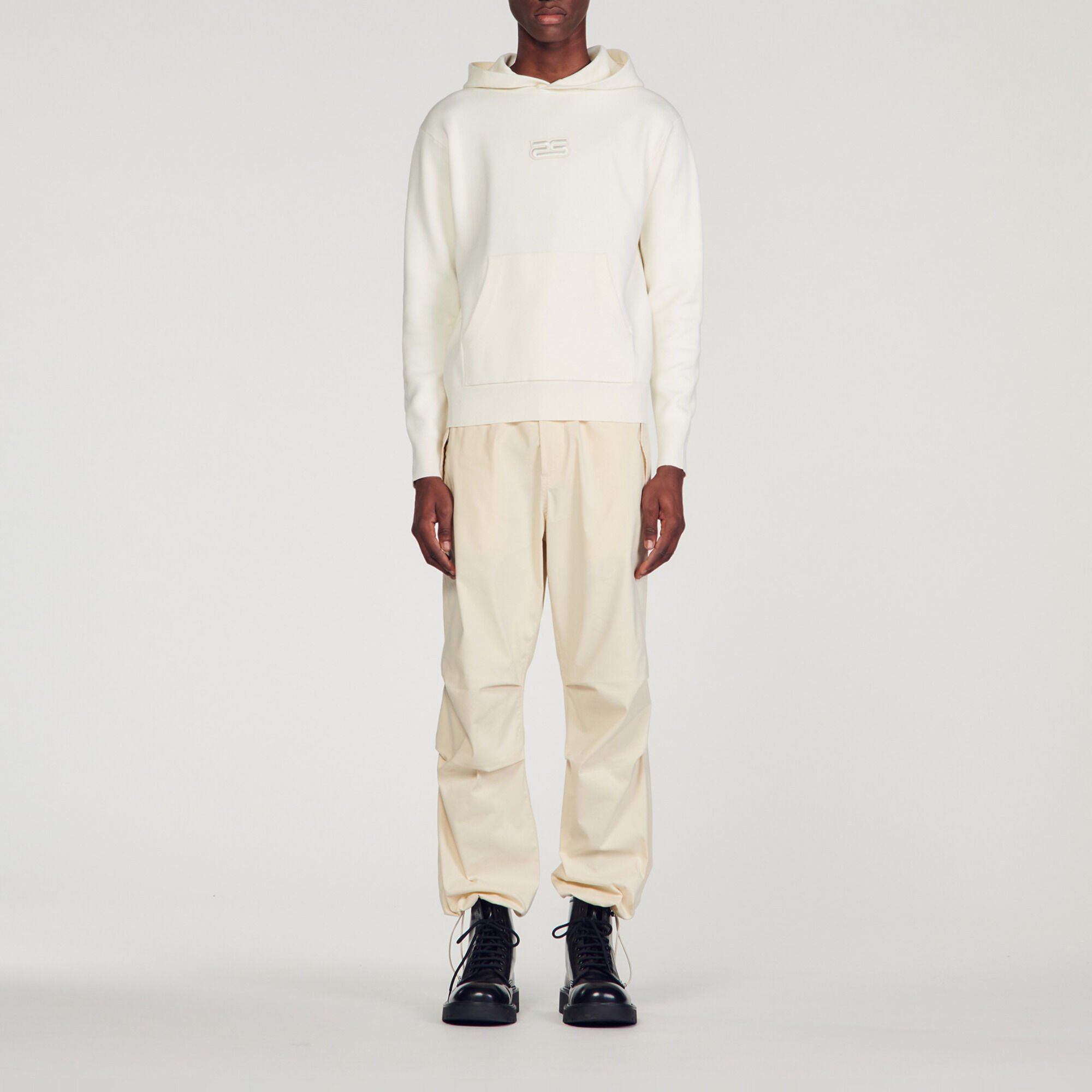 Knit hoodie