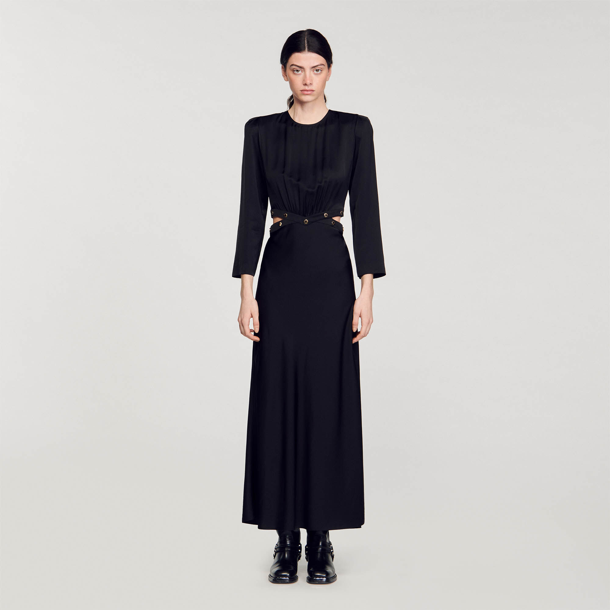 Satin finish dress top