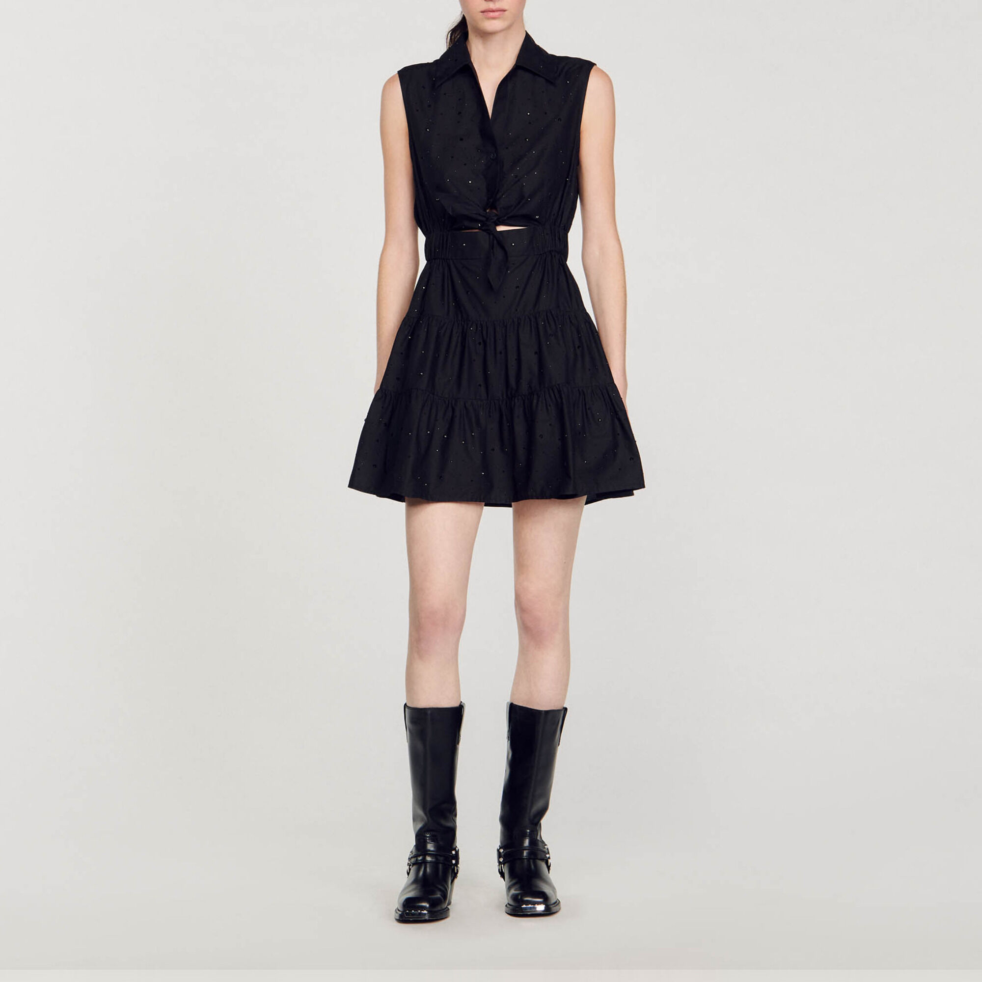 Black Dresses Women Sandro paris