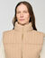 Cropped sleeveless puffer vest