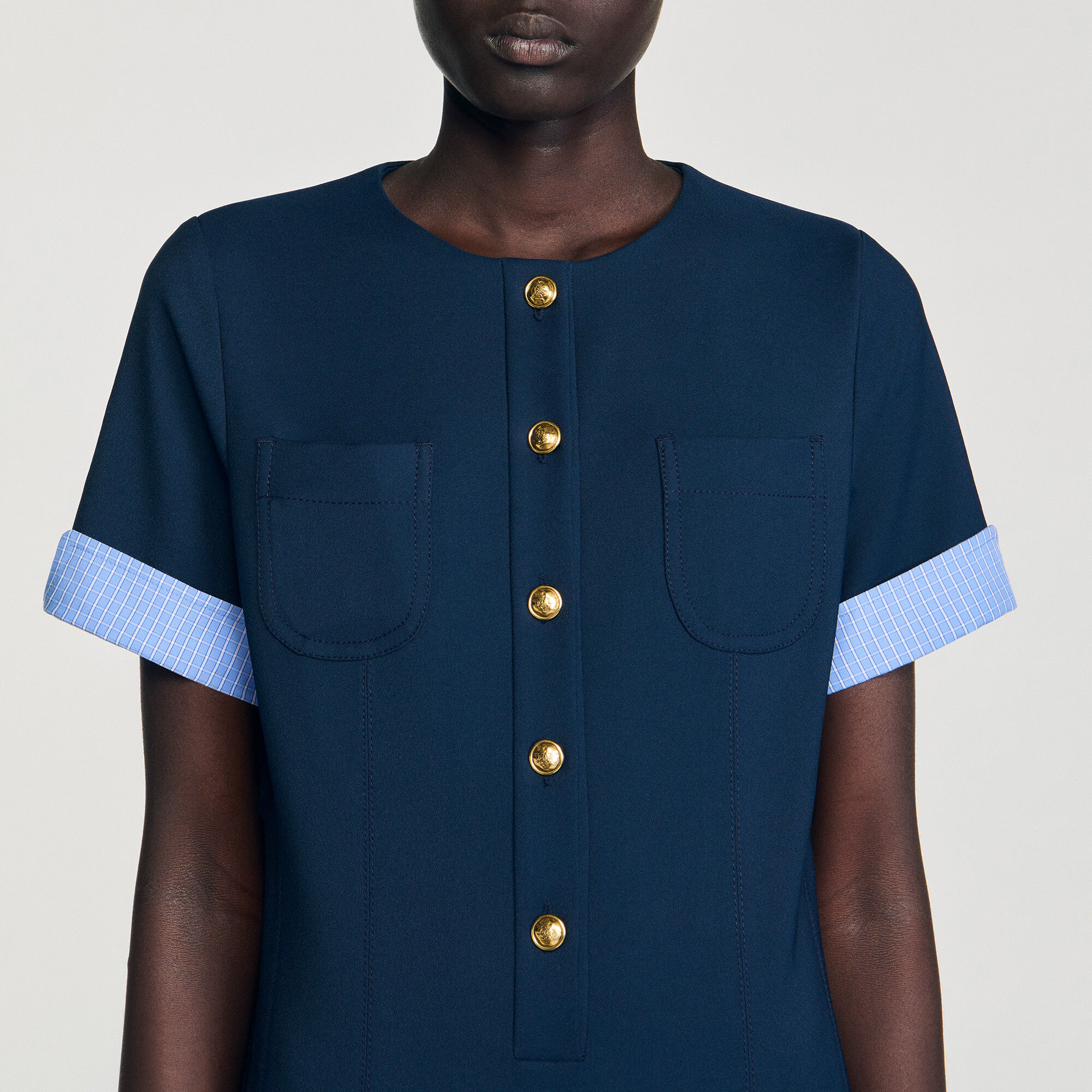 Mini pleated dress