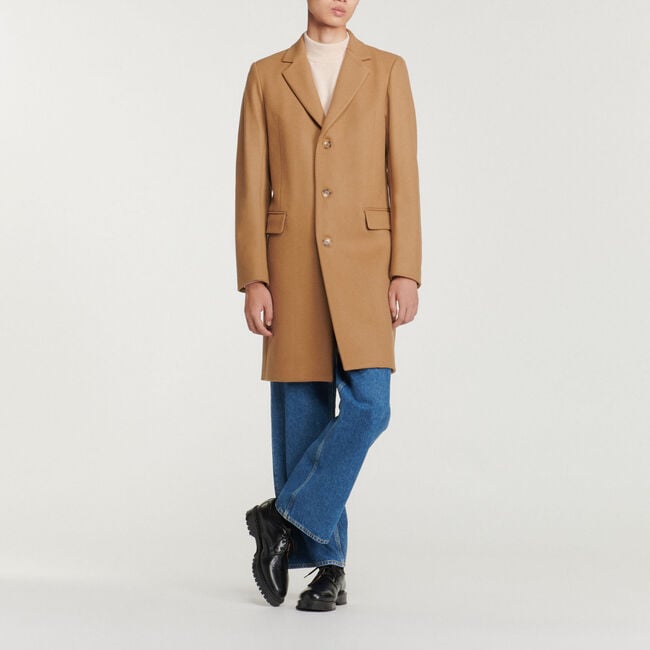 Wool and cashmere coat