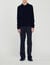 Knitted polo sweater