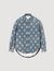 Starry denim overshirt jacket