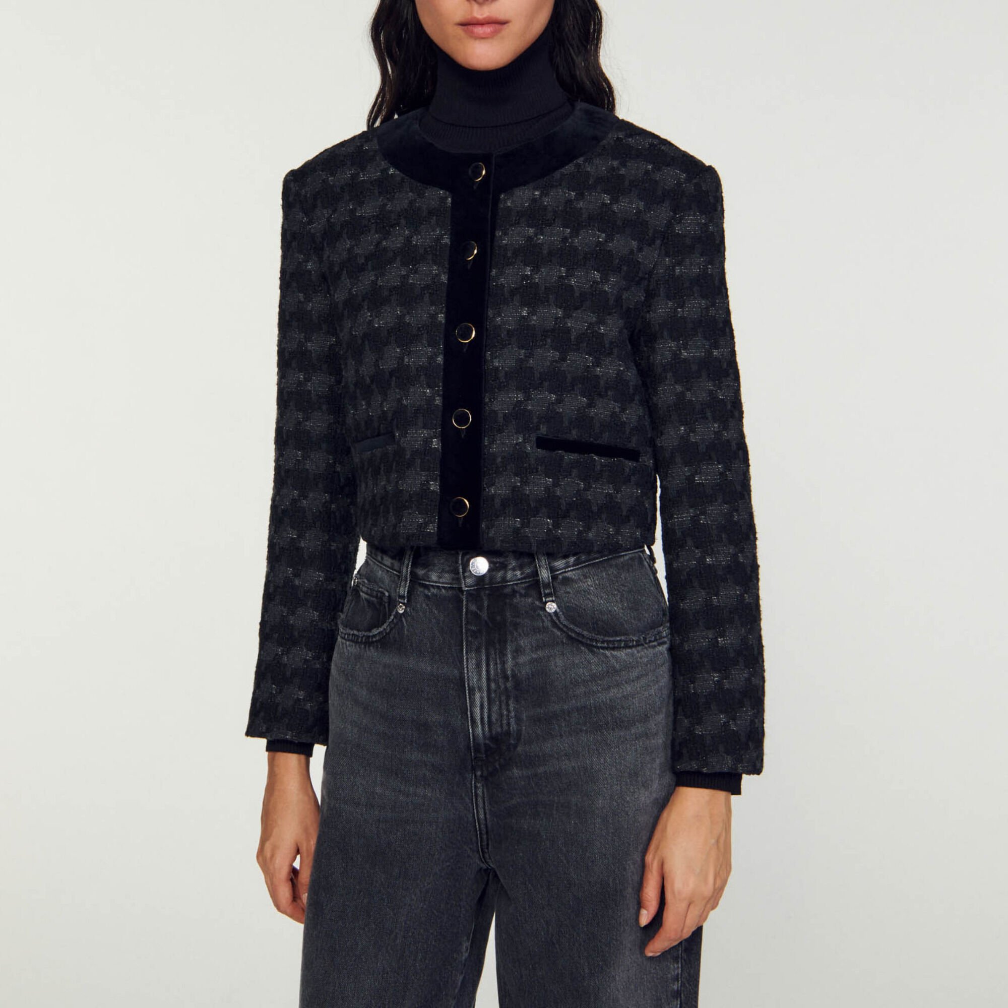 Short tweed jacket