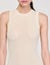 Short knit dress with ruffle