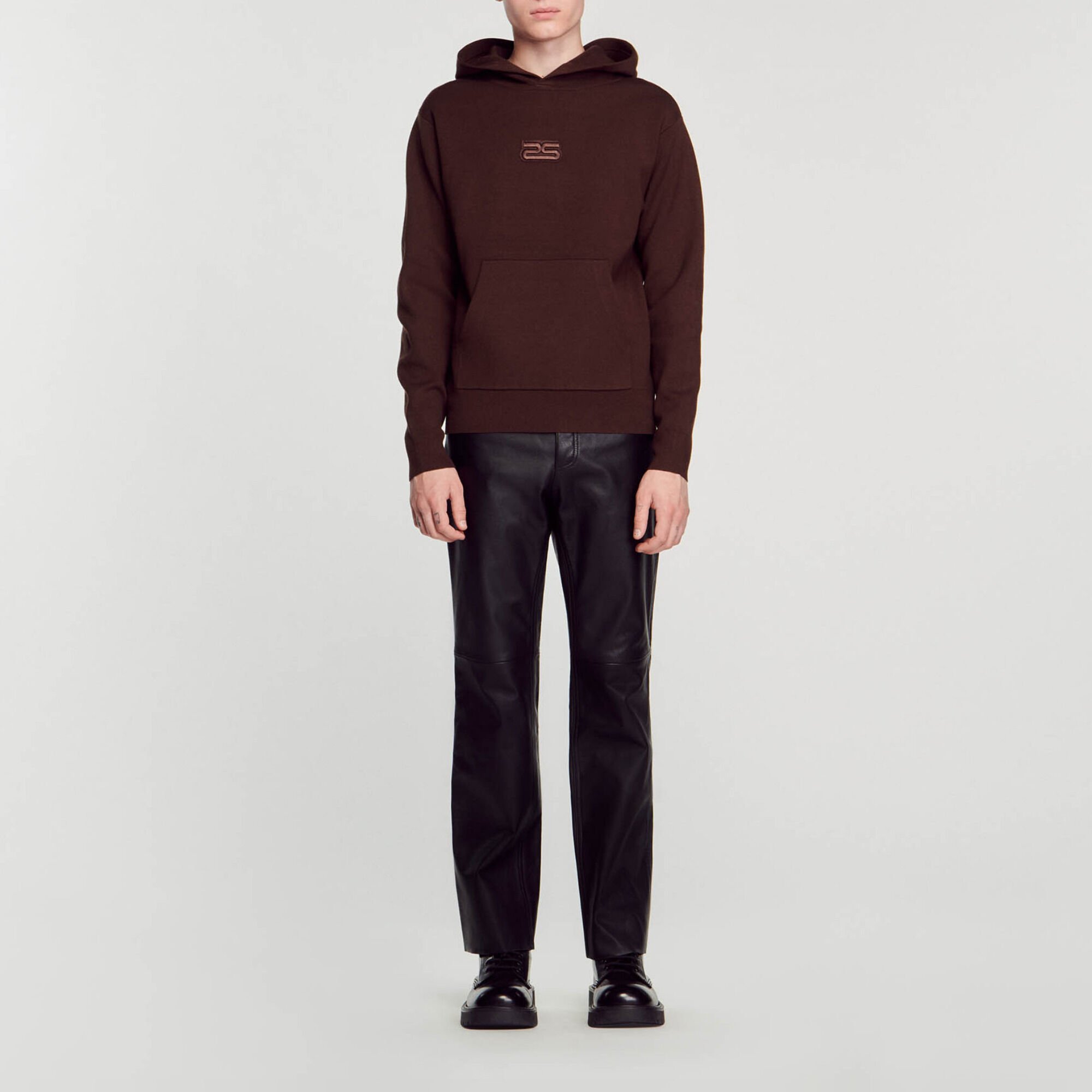 Knit hoodie
