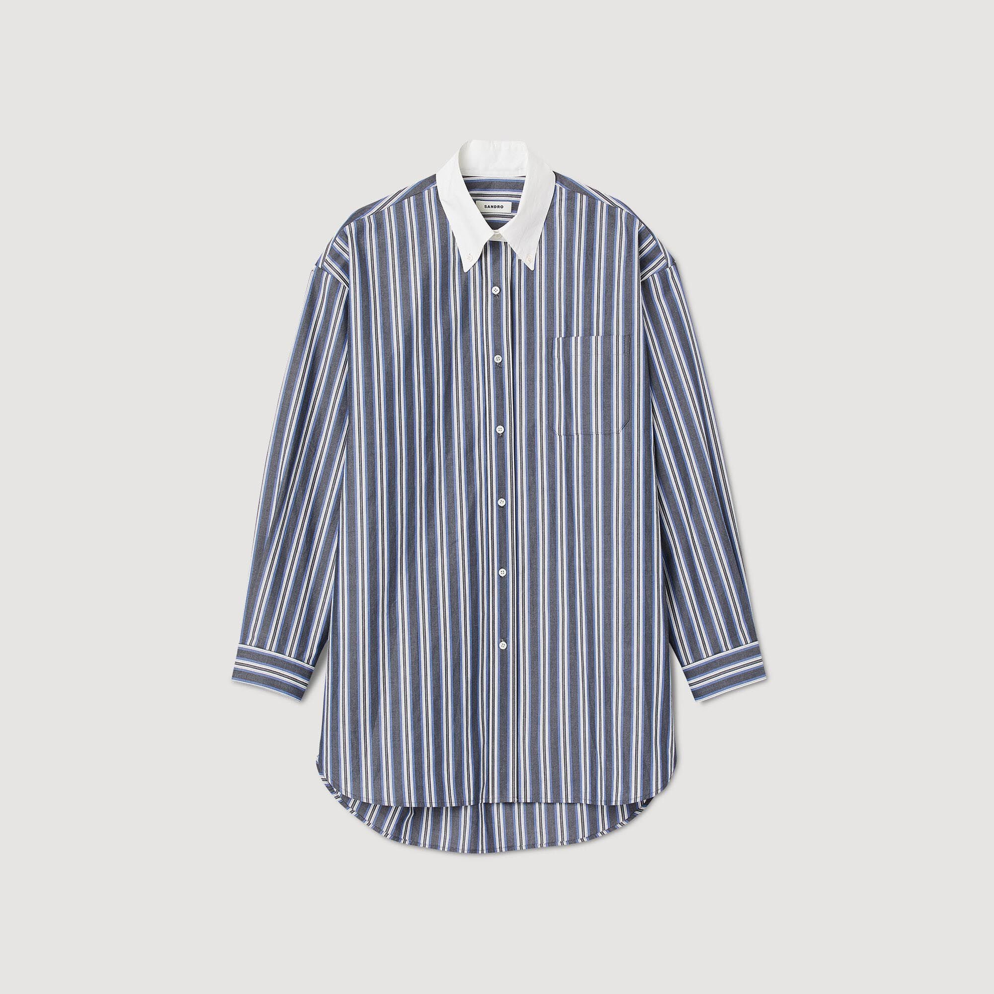 Oversized striped shirt